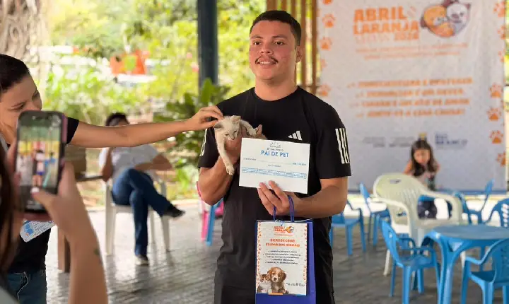 Feira no Horto Florestal garante 936 animais vacinados e 30 adoções em ação da Prefeitura de Rio Branco